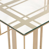 Lafayette Coffee Table  - Glass/Polished Brass