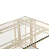 Lafayette Coffee Table  - Glass/Polished Brass