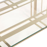 Lafayette Coffee Table  - Glass/Polished Brass