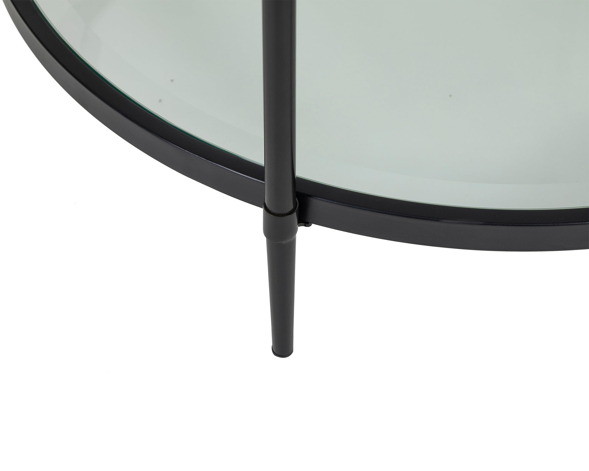 Adlon Coffee Table  -  Industrial Brown/Clear Glass