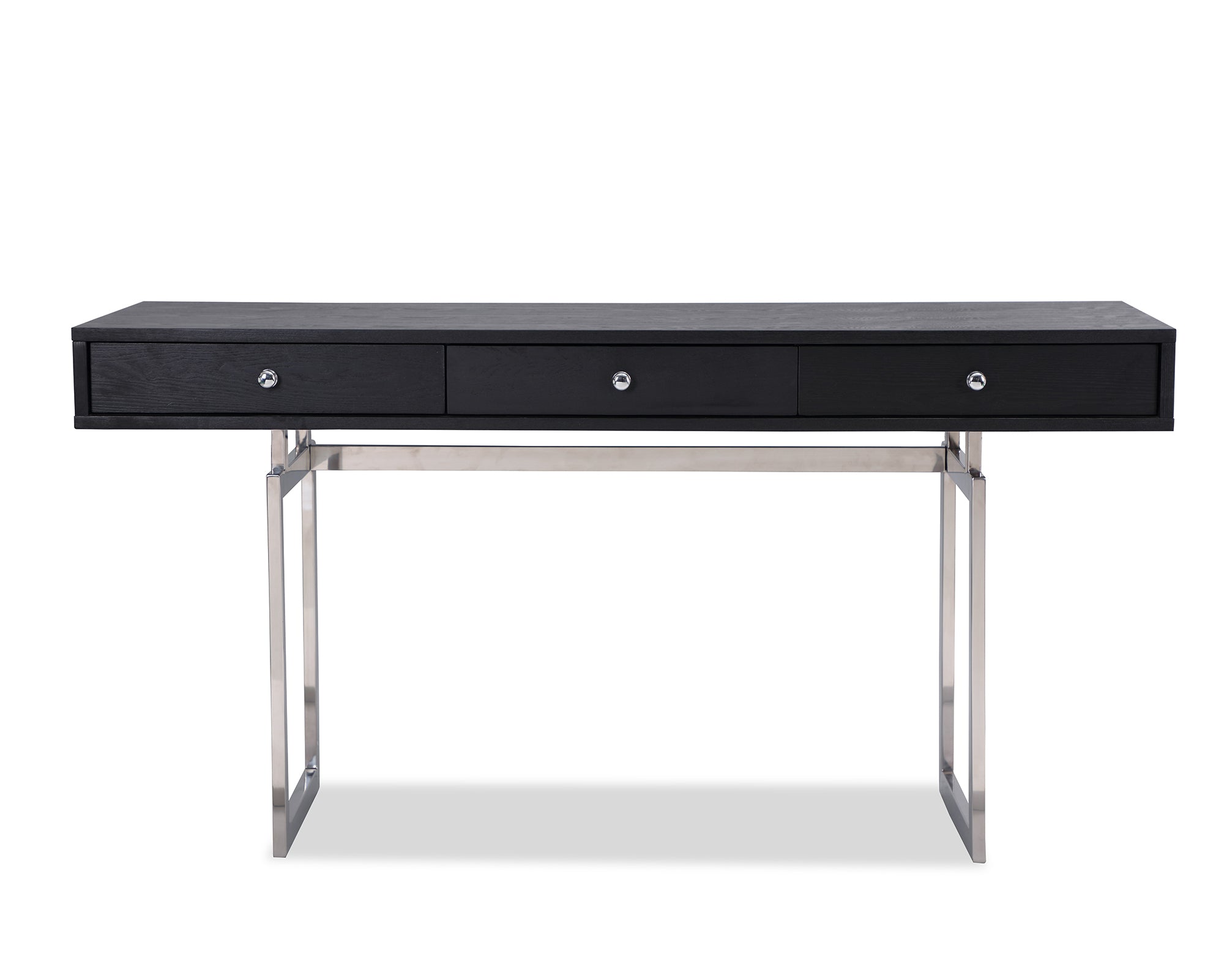 Hamilton Desk  -  Polished Stainless