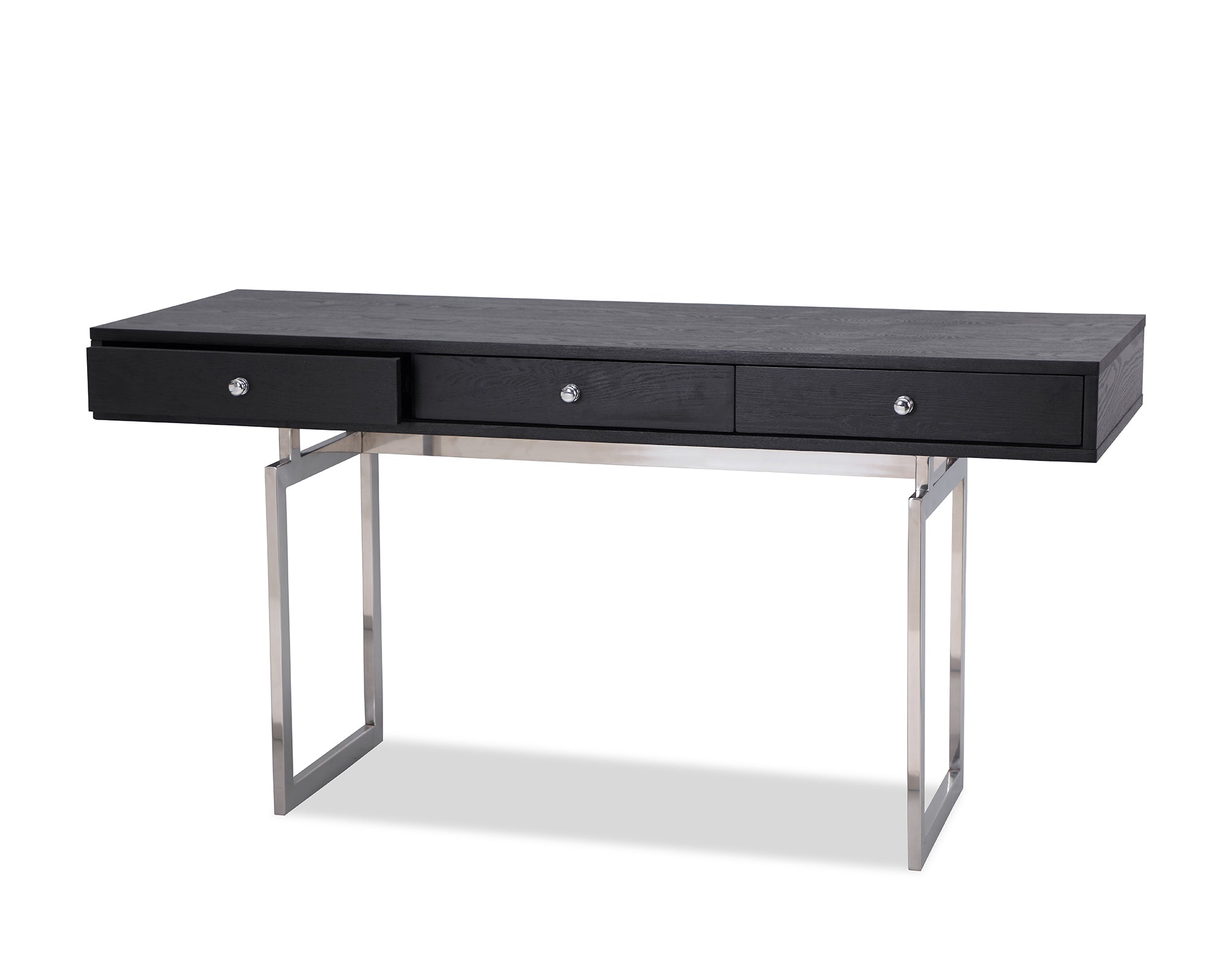 Hamilton Desk  -  Polished Stainless
