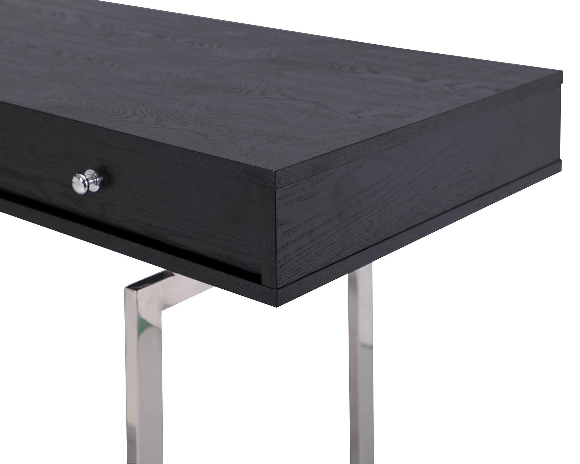 Hamilton Desk  -  Polished Stainless