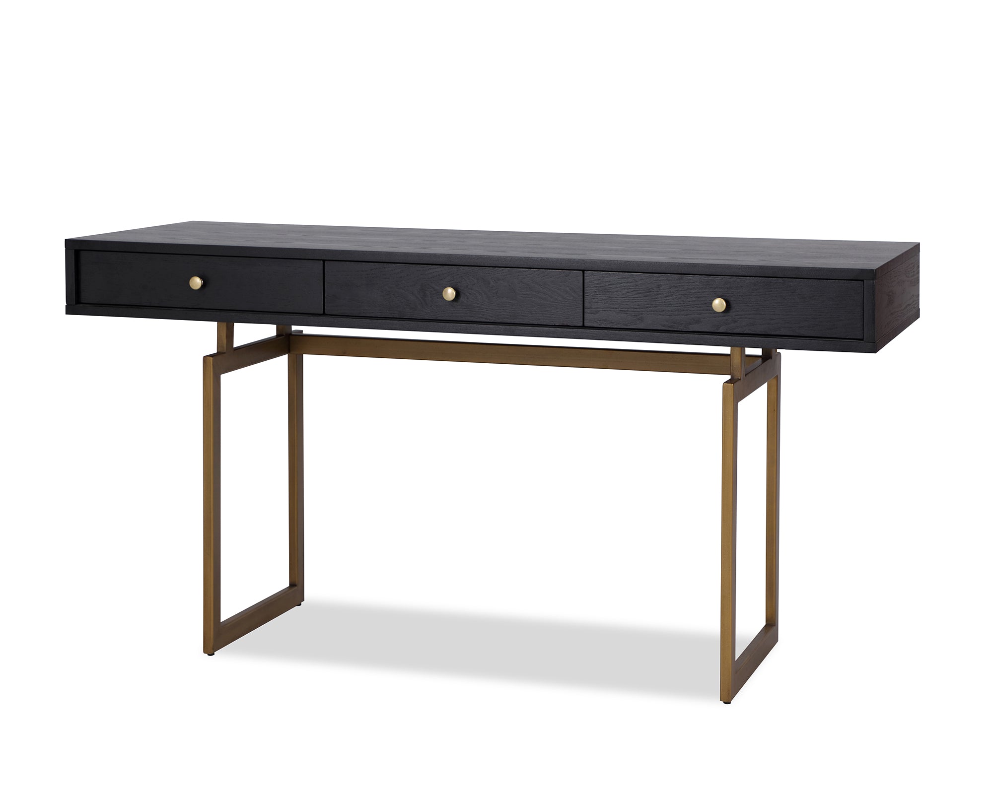 Hamilton Desk  -  Antique Brass
