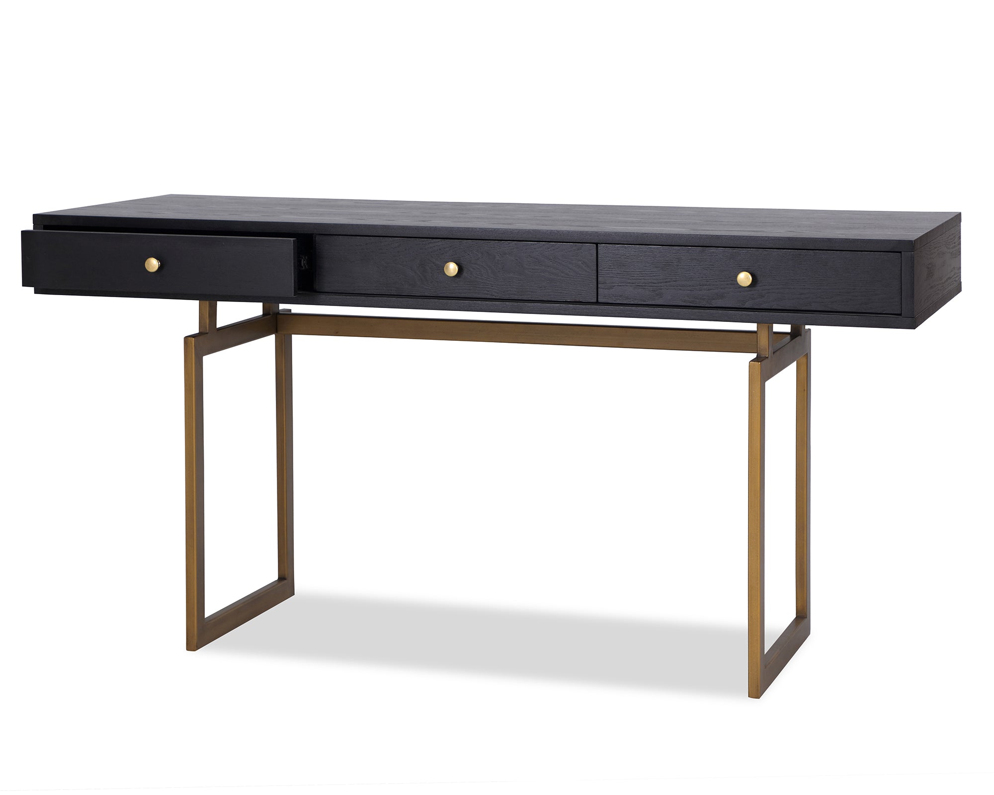 Hamilton Desk  -  Antique Brass