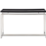 Malcom Console Table  -  Black Ash Veneer/Stainless Steel