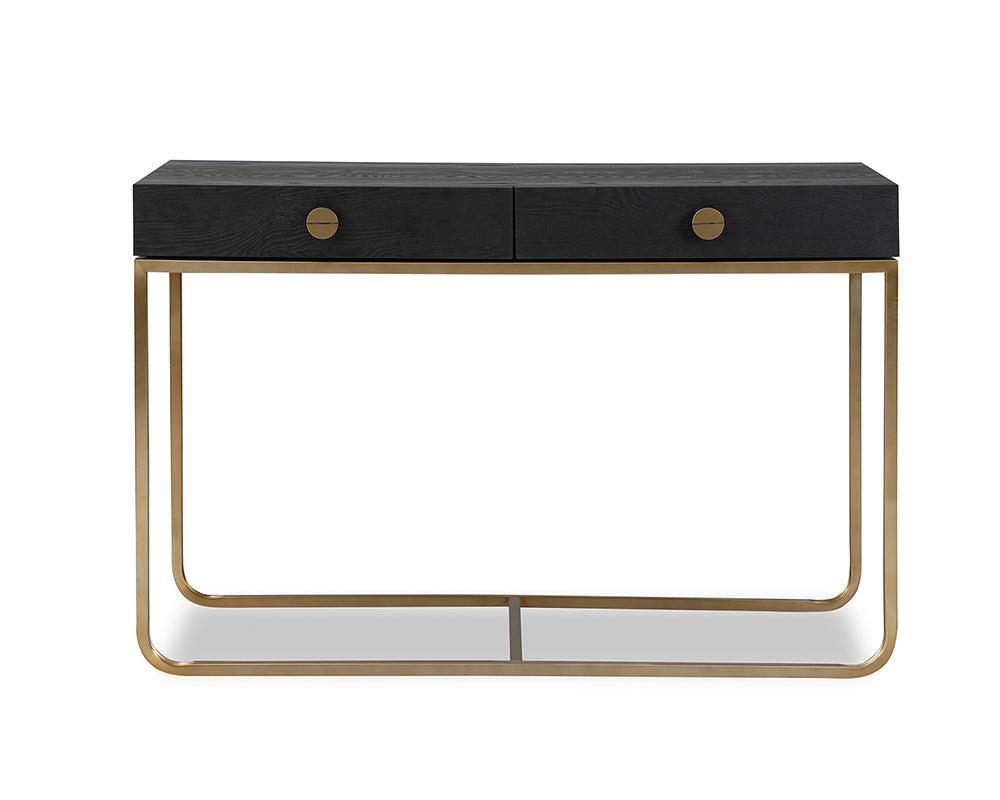 Liang & Eimil Rhapsody Dressing Table with Crown Ash Veneer and Brushed Brass