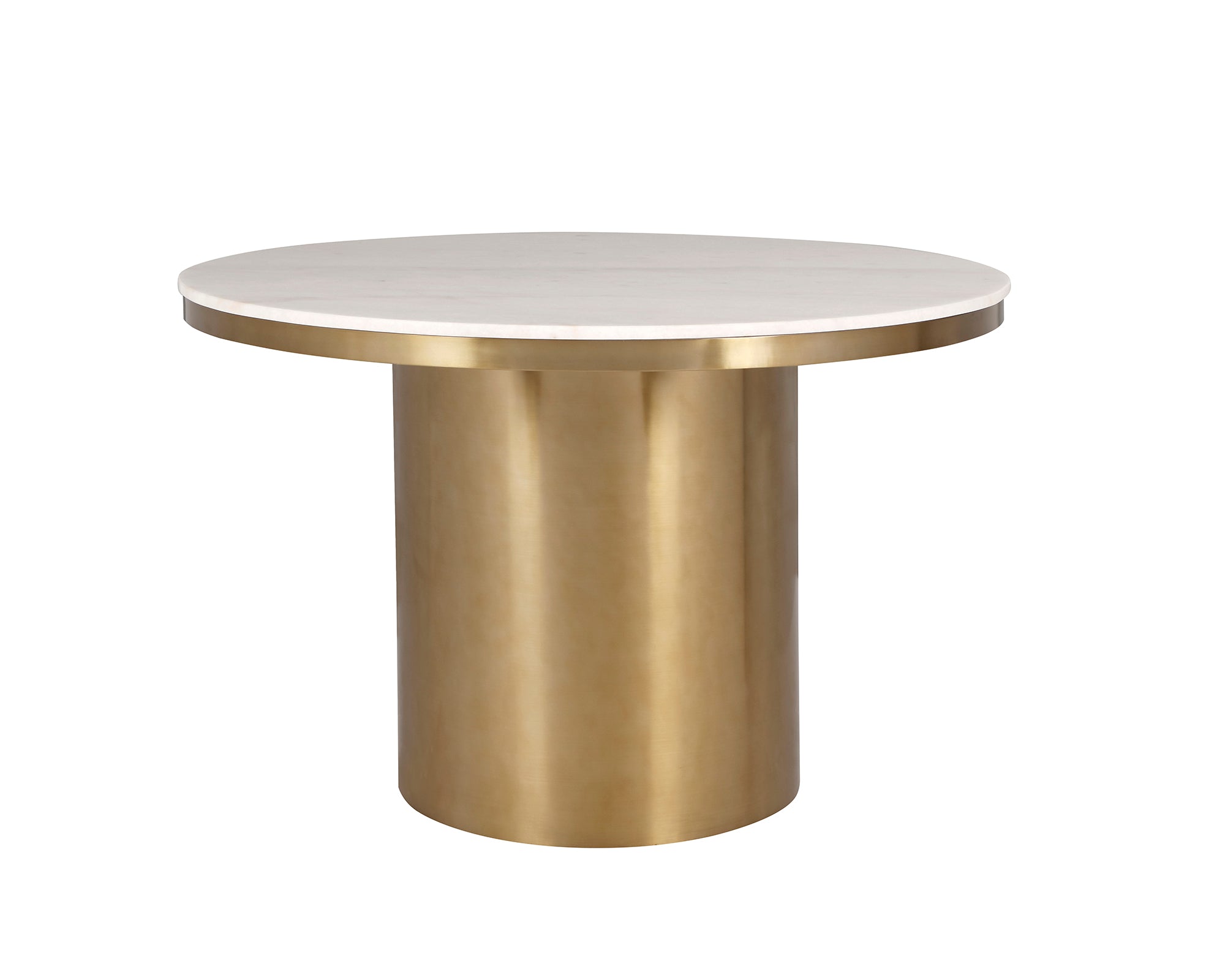 Liang & Eimil Camden Brass & Marble Dining Table - Medium