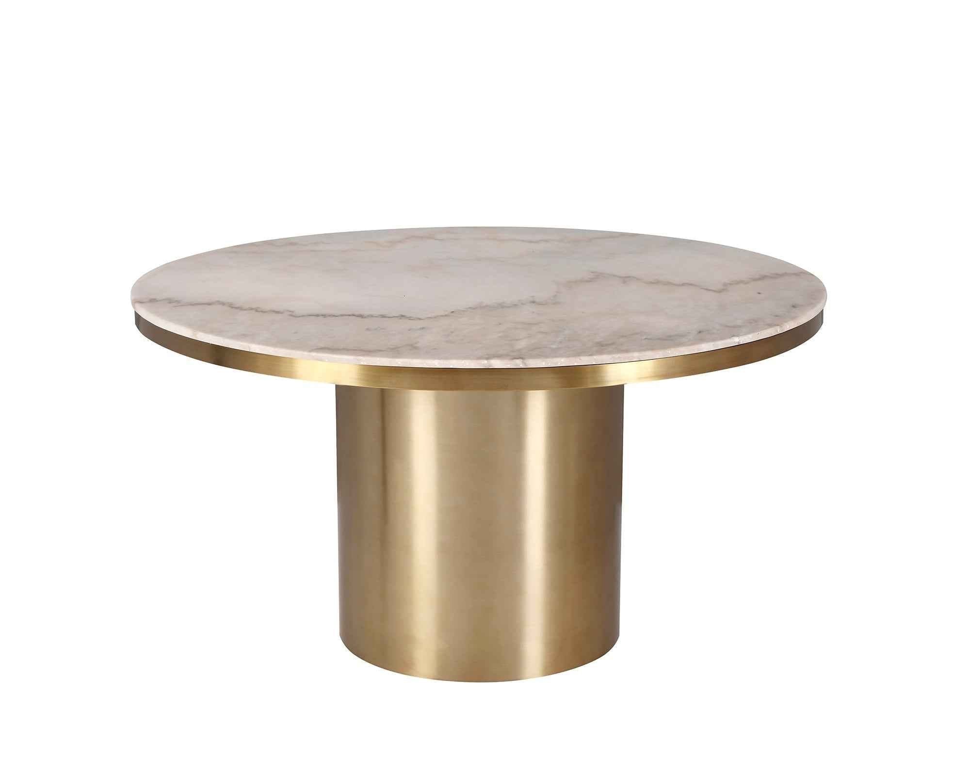 Liang & Eimil Camden Brass & Marble Dining Table - Large
