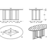 Liang & Eimil Fenty Dining Table in Brass
