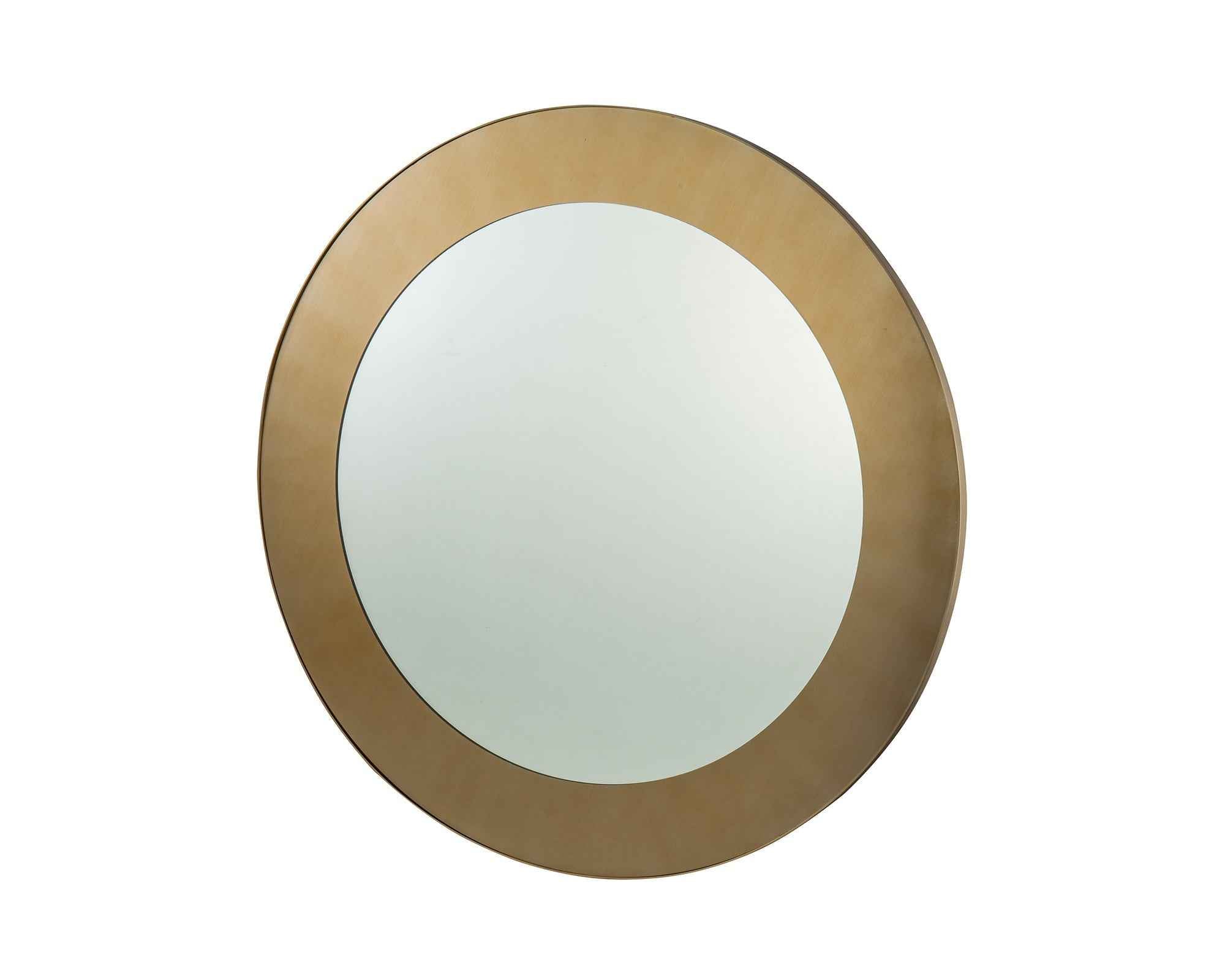 Liang & Eimil Camden Circular Mirror with Brushed Brass Frame