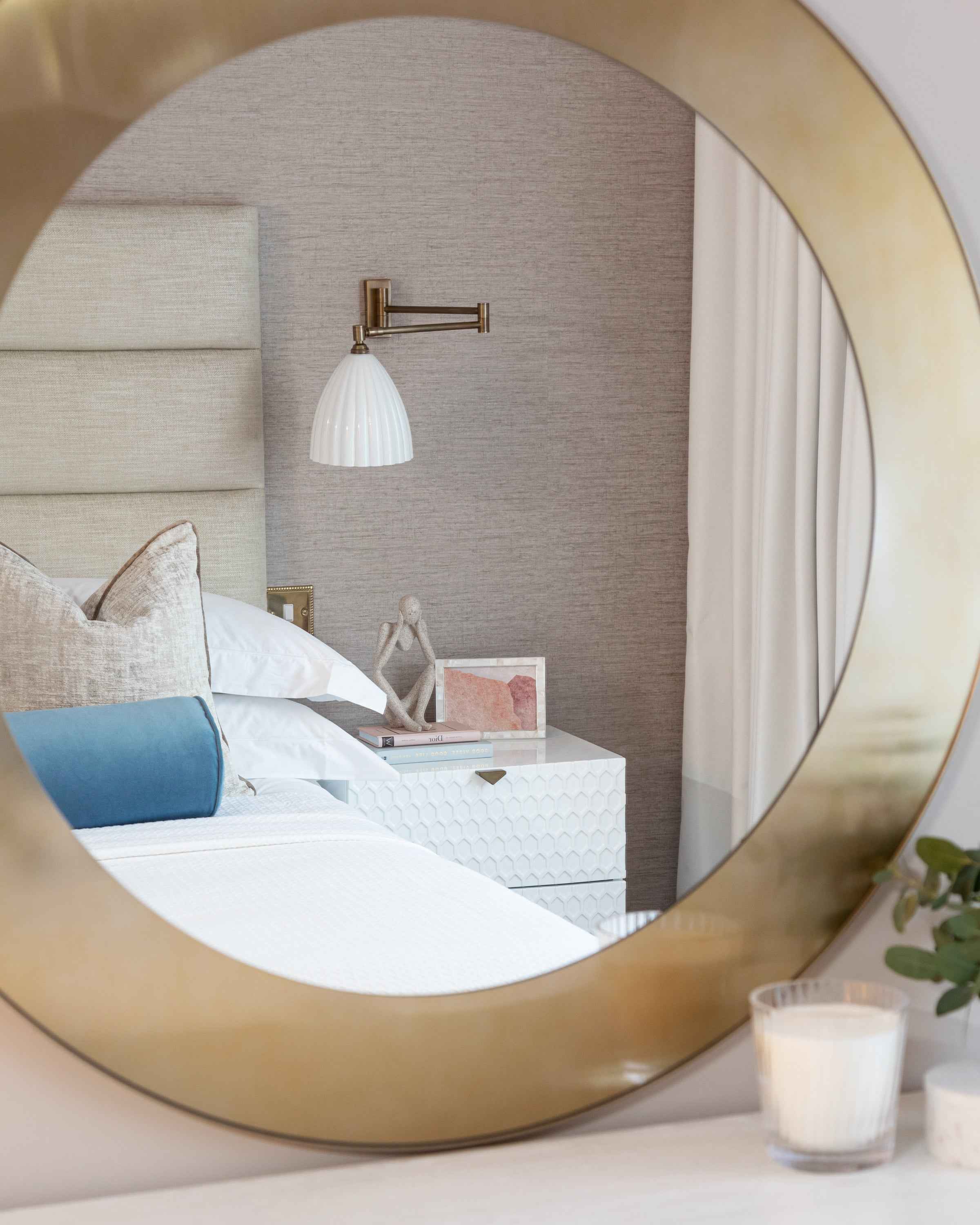 Camden Circular Mirror - Brushed Brass