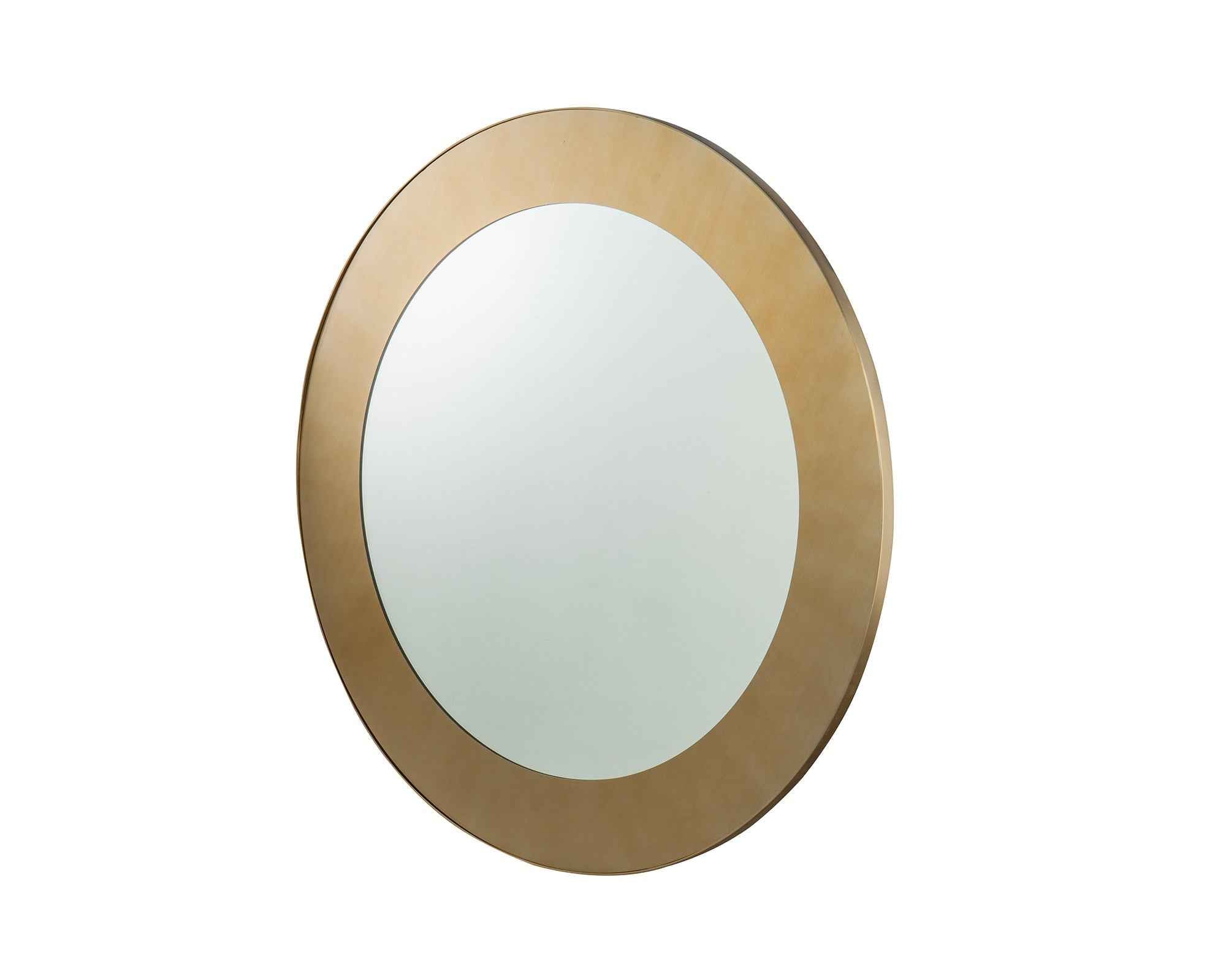 Camden Circular Mirror - Brushed Brass