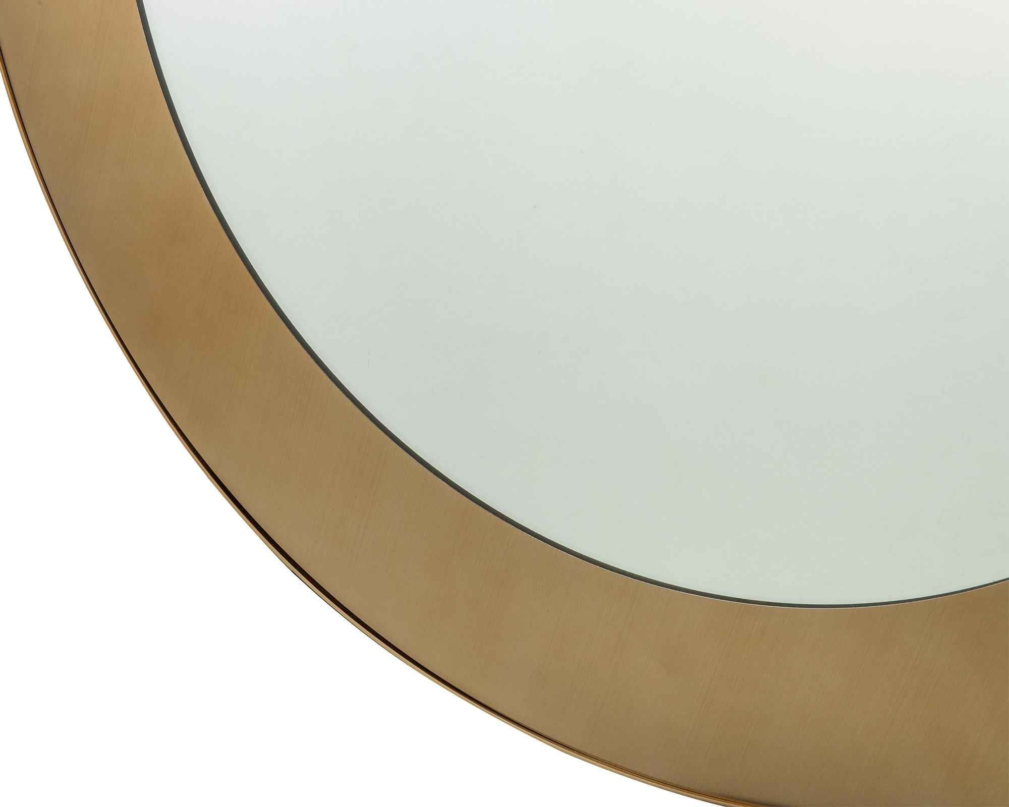 Camden Circular Mirror - Brushed Brass