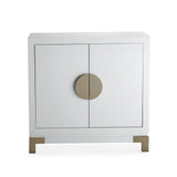 Otium Sideboard  -  White High Gloss/Polished Gold