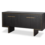 Tigur Sideboard  - Black Ash Veneer/Polished Brass