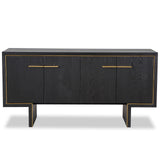 Tigur Sideboard  - Black Ash Veneer/Polished Brass
