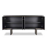 Tigur Sideboard  - Black Ash Veneer/Polished Brass