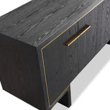 Tigur Sideboard  - Black Ash Veneer/Polished Brass