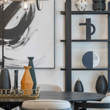 Arundel Shelving - Glass/Industrial Brown