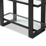 Arundel Shelving - Glass/Industrial Brown