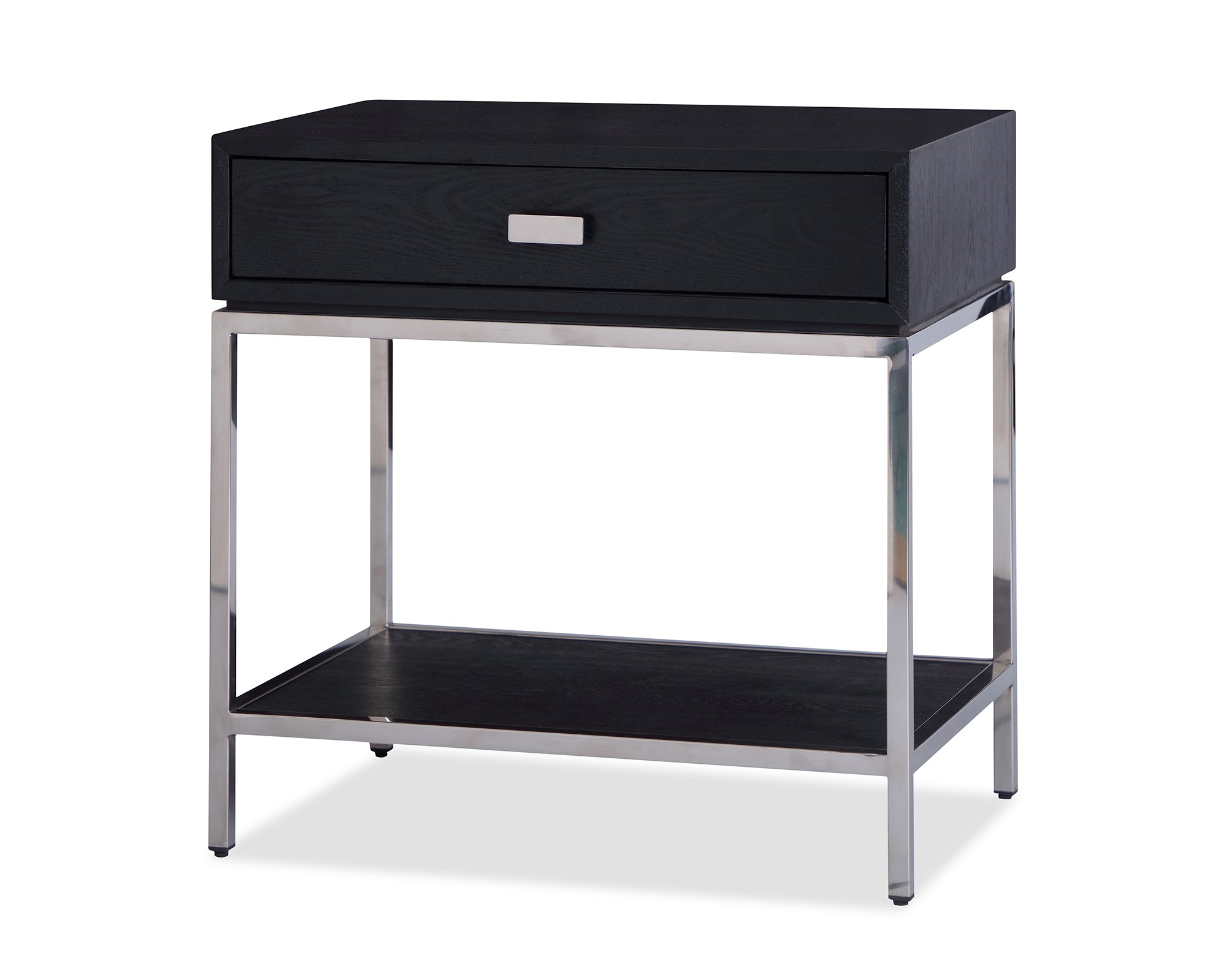 Liang & Eimil Levi Silver & Wenge Bedside Table
