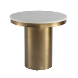 Camden Side Table - White Marble