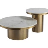 Camden Side Table - White Marble