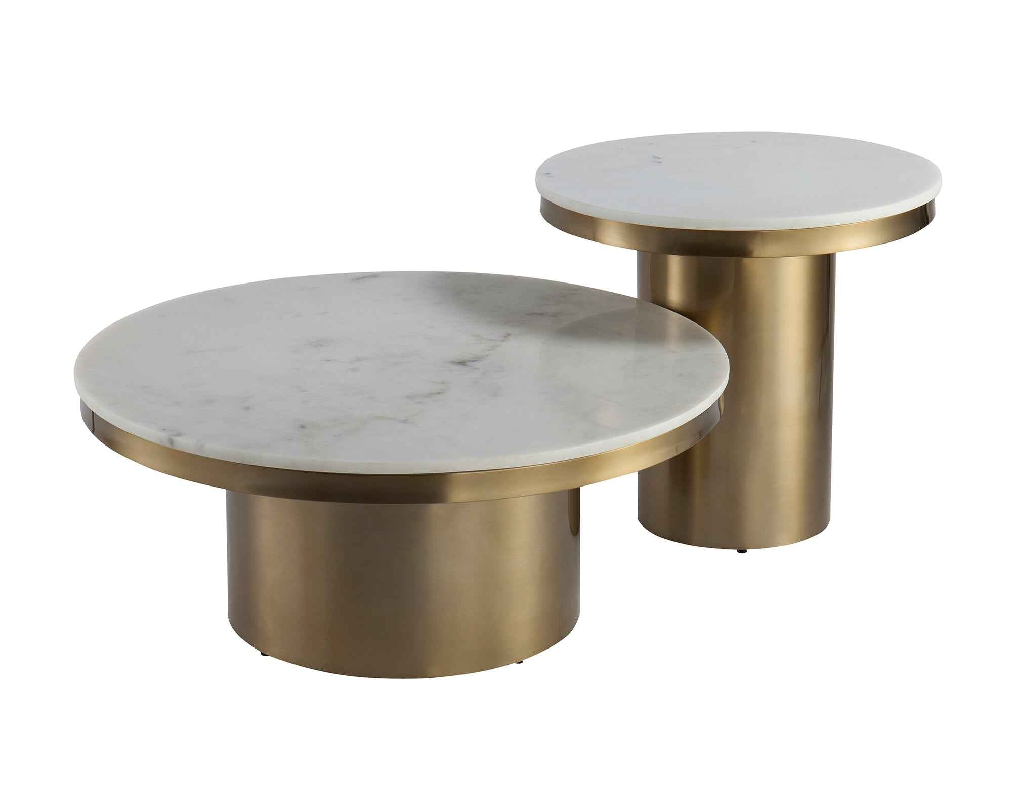 Camden Side Table - White Marble