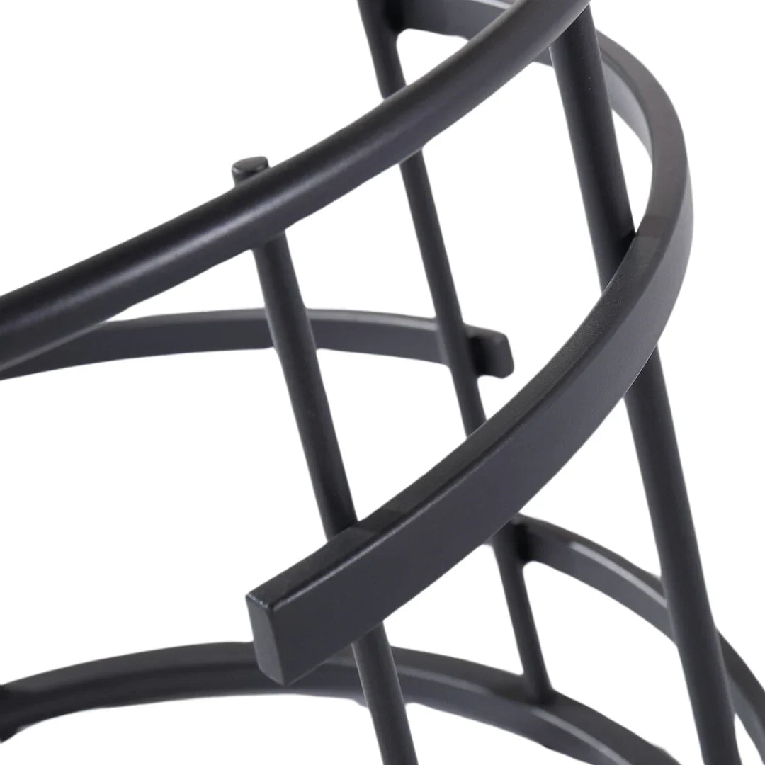Liang & Eimil Viena Side Table with Glass and Matt Black Steel