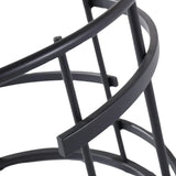 Liang & Eimil Viena Side Table with Glass and Matt Black Steel