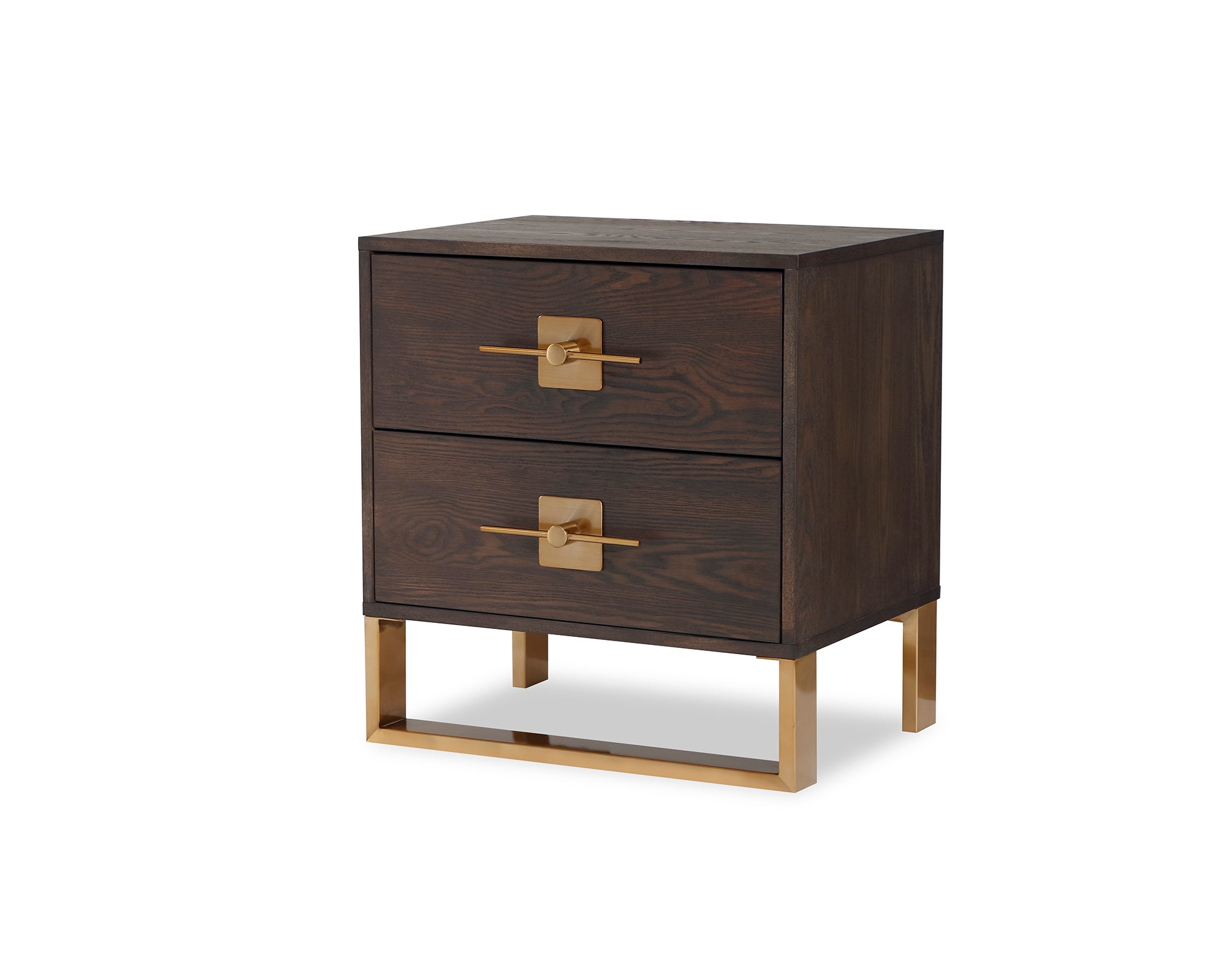 Liang & Eimil Ophir Bedside Table in Dark Brass