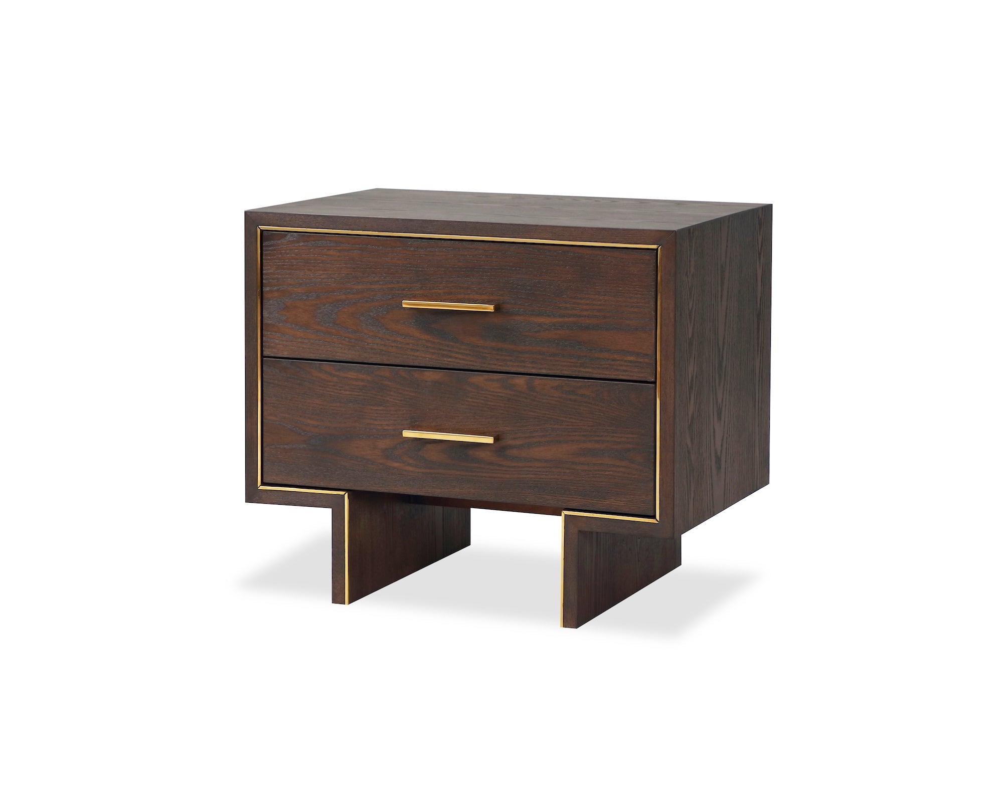 Liang & Eimil Tigur Bedside Table in Dark Brown Ash
