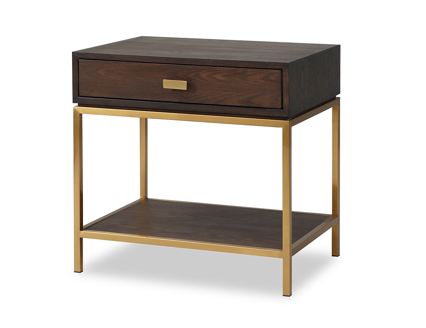 Liang & Eimil Levi Gold & Brown Bedside Table