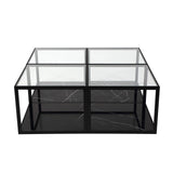 Tamon Coffee Table (set of 2) - Black Marble