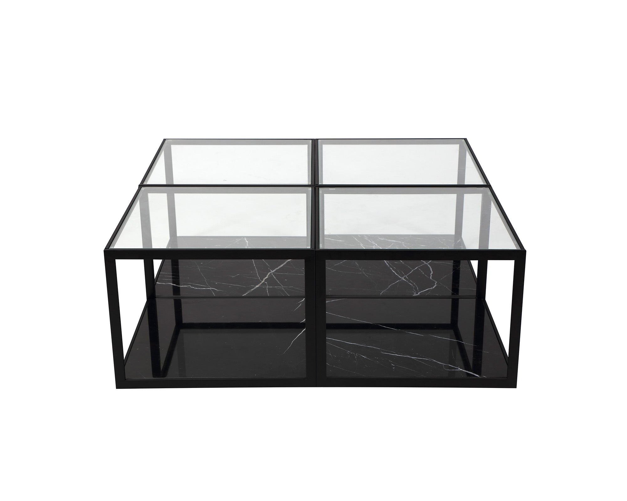 Liang & Eimil Tamon Coffee Table with Black Marble (set of two)