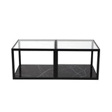 Tamon Coffee Table (set of 2) - Black Marble