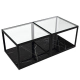 Tamon Coffee Table (set of 2) - Black Marble