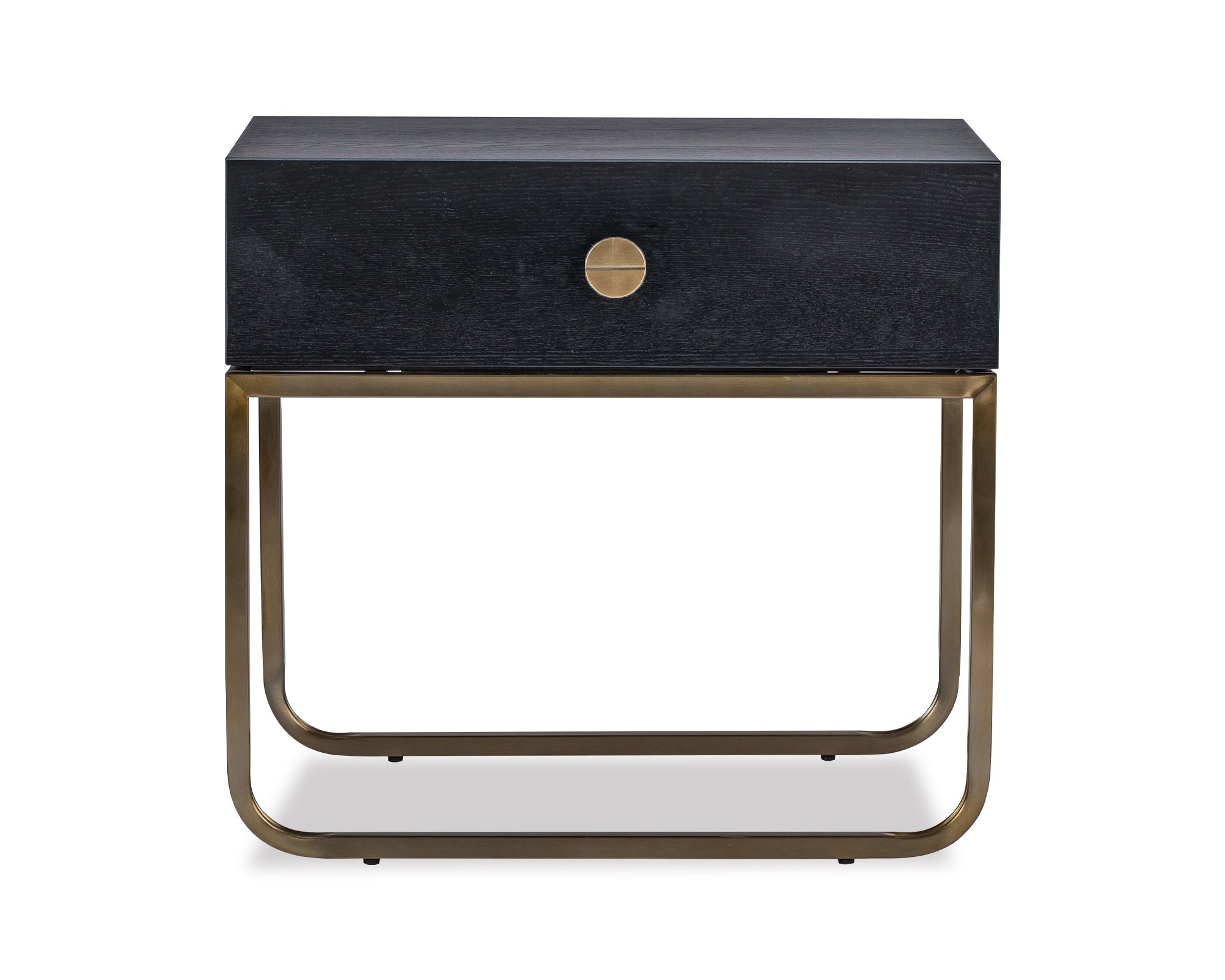 Liang & Eimil Rhapsody Bedside Table with Crown Ash Veneer and Brushed Brass