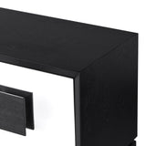 Etna Media Sideboard  - Black Ash Venner/Matt Black