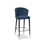 Elica Stool - Gainsborough Cobalt Blue