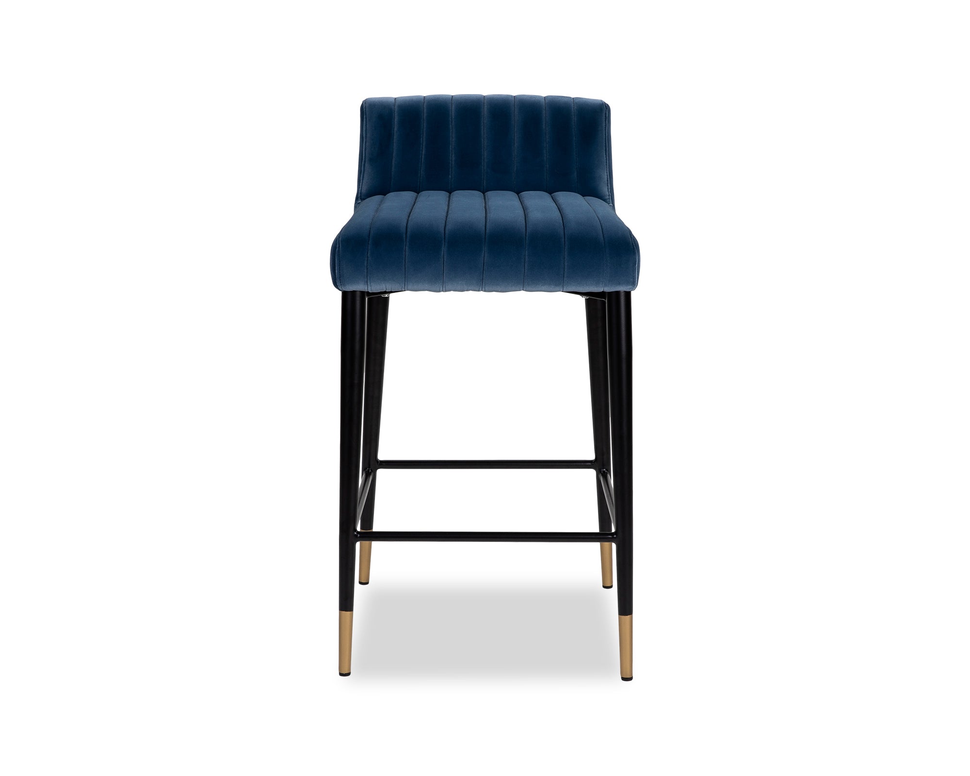 Coltrane Counter Stool  -  Gainsborough Colbalt Blue Velvet