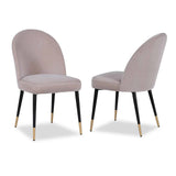 Liang & Eimil Alfa Chair with Gainsborough Dorian Grey Velvet (Set of 2)