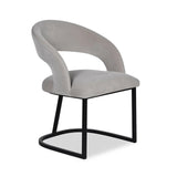 Liang & Eimil Alfie Dining Chair in Gainsborough Dorian Grey Velvet