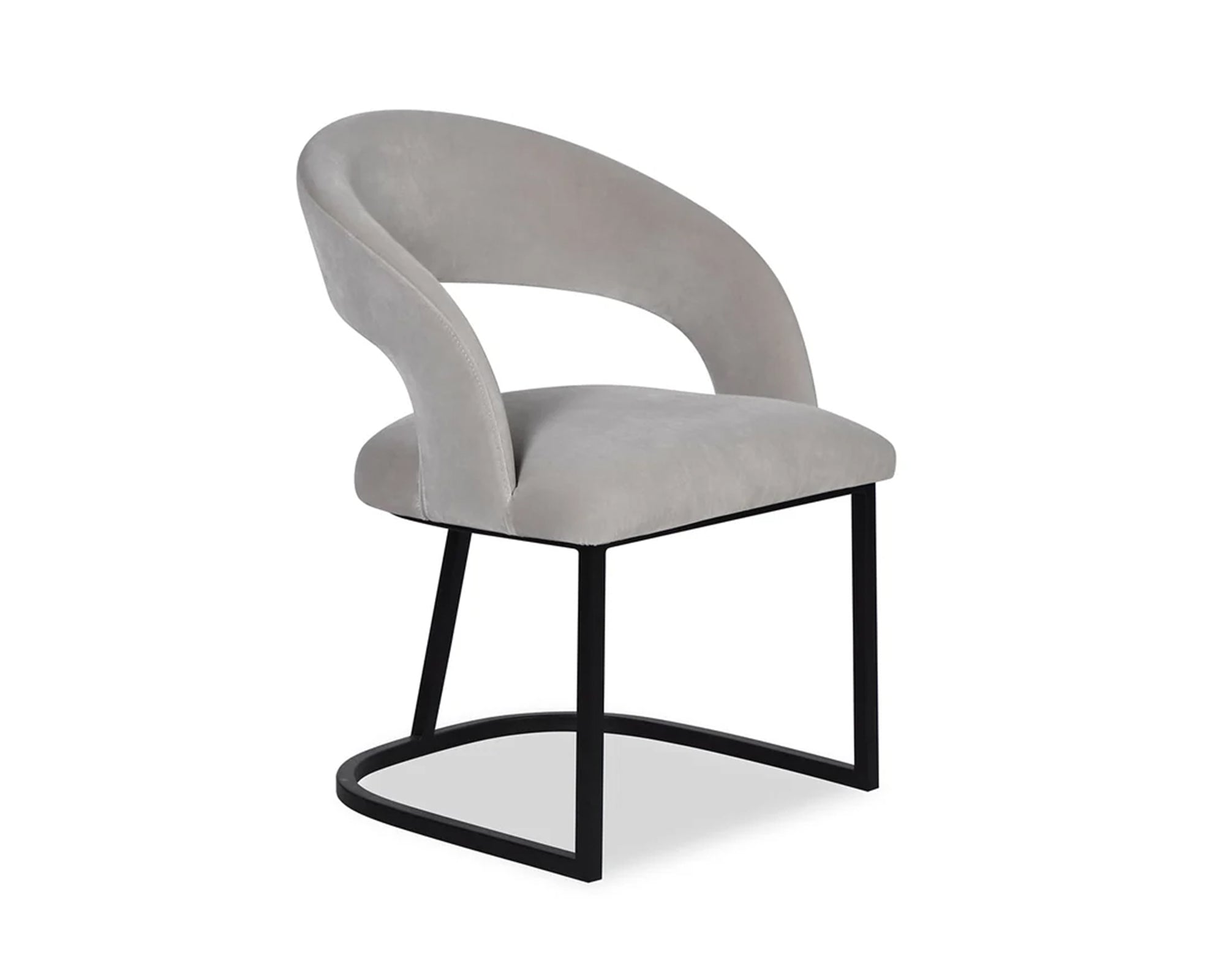 Liang & Eimil Alfie Dining Chair in Gainsborough Dorian Grey Velvet