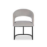 Alfie Dining Chair  -  Gainsborough Dorian Grey Velvet