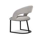 Alfie Dining Chair  -  Gainsborough Dorian Grey Velvet
