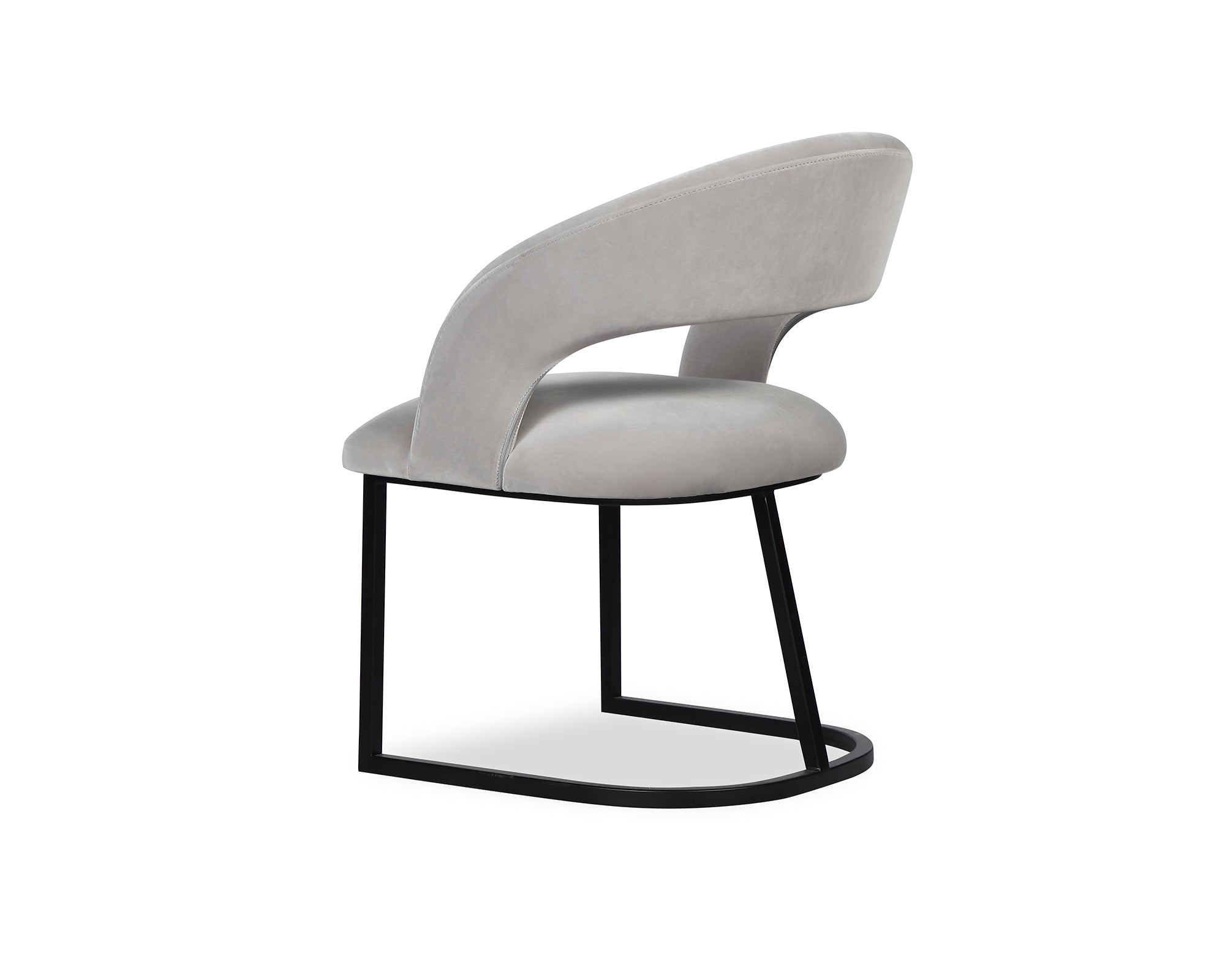 Alfie Dining Chair  -  Gainsborough Dorian Grey Velvet