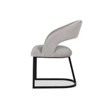 Alfie Dining Chair  -  Gainsborough Dorian Grey Velvet