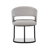 Alfie Dining Chair  -  Gainsborough Dorian Grey Velvet